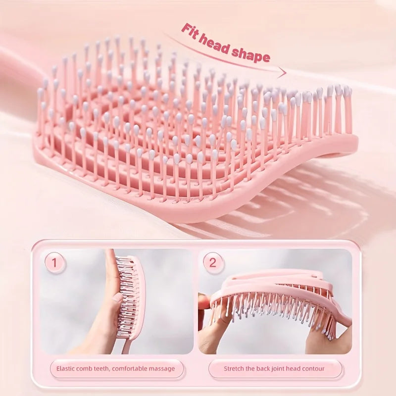 Silicone Detangling Hair Brush