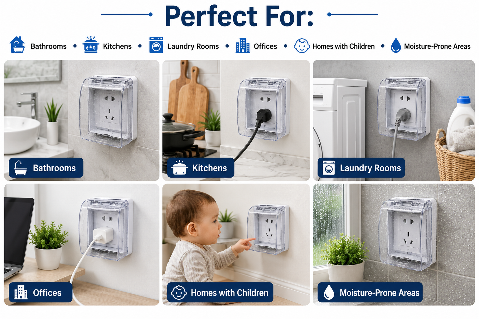 waterproof wall shoket cover