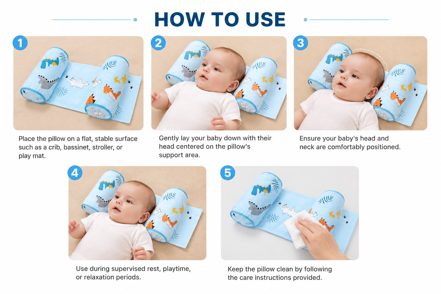 Anti-Flat Head Support Pillow"