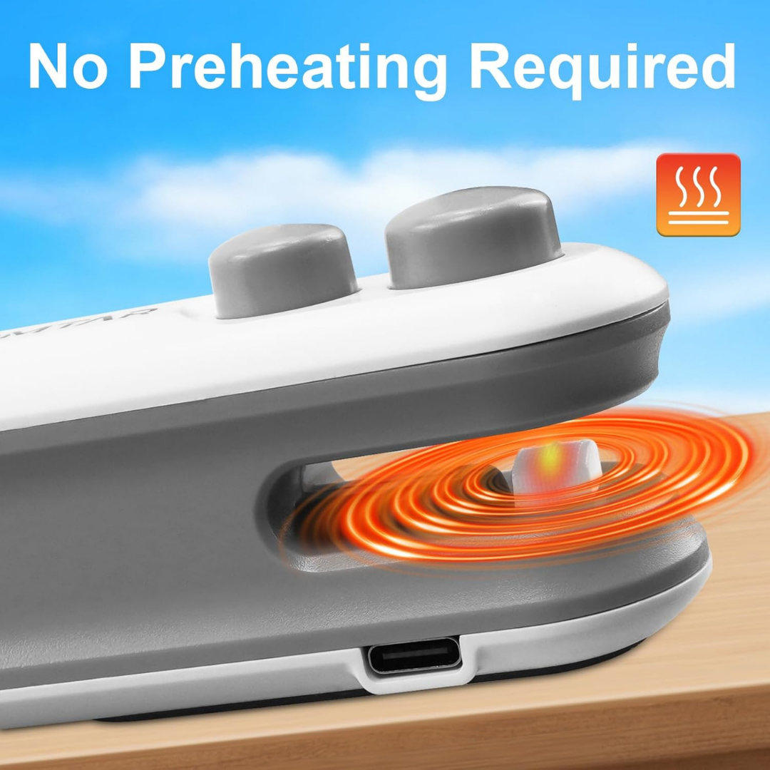 2-in-1 Mini Bag Sealer – USB Rechargeable & Long Lasting Battery