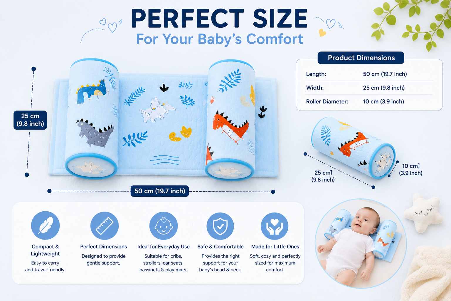 Anti-Flat Head Support Pillow"