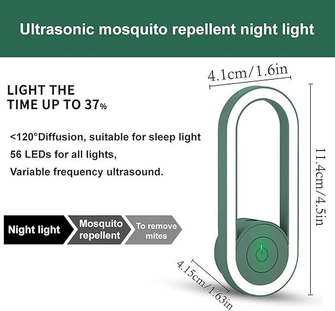 Ultrasonic Mosquito Repellent with LED Light