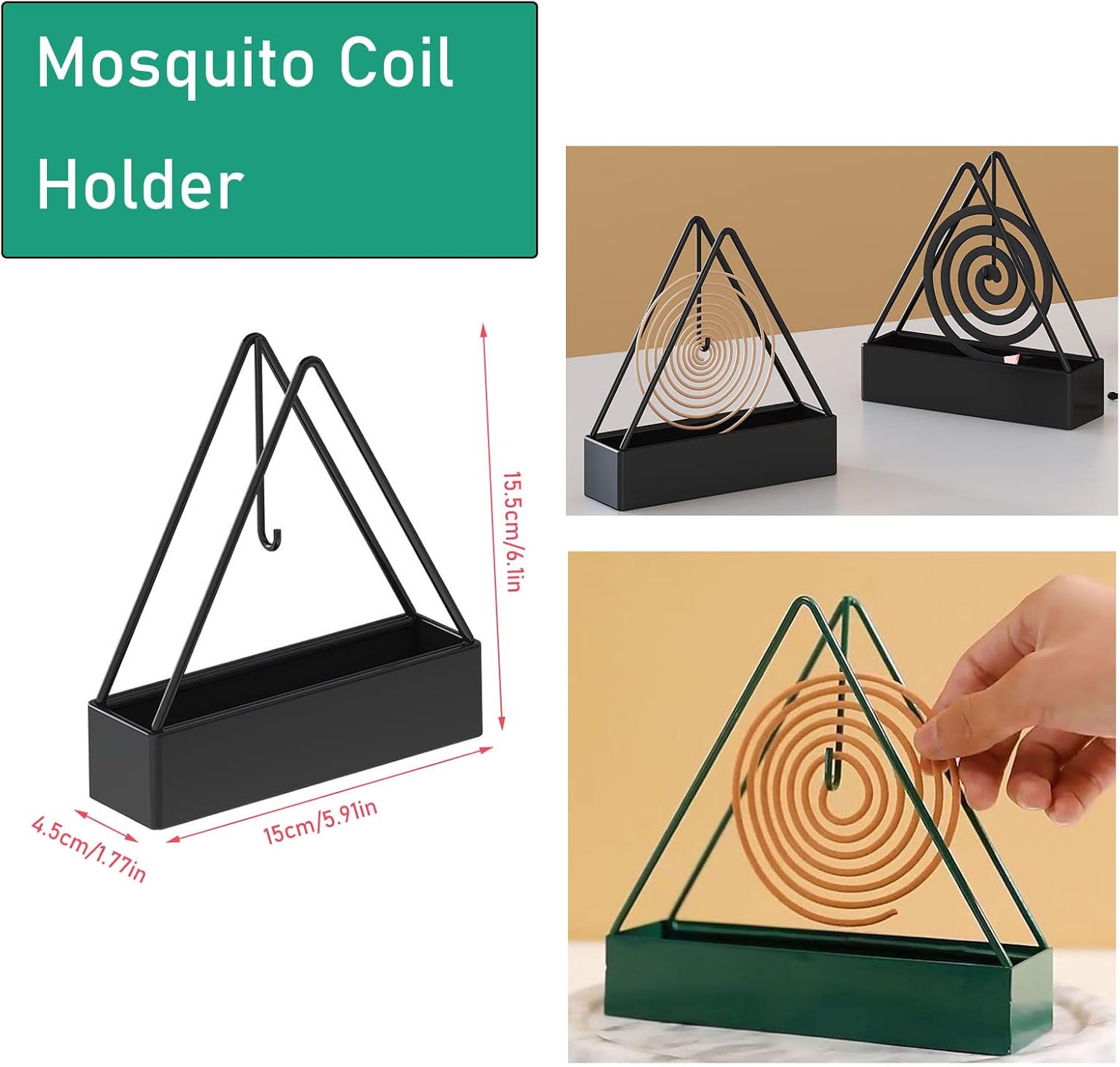 Mosquito Coil Holder Tray (2pcs)