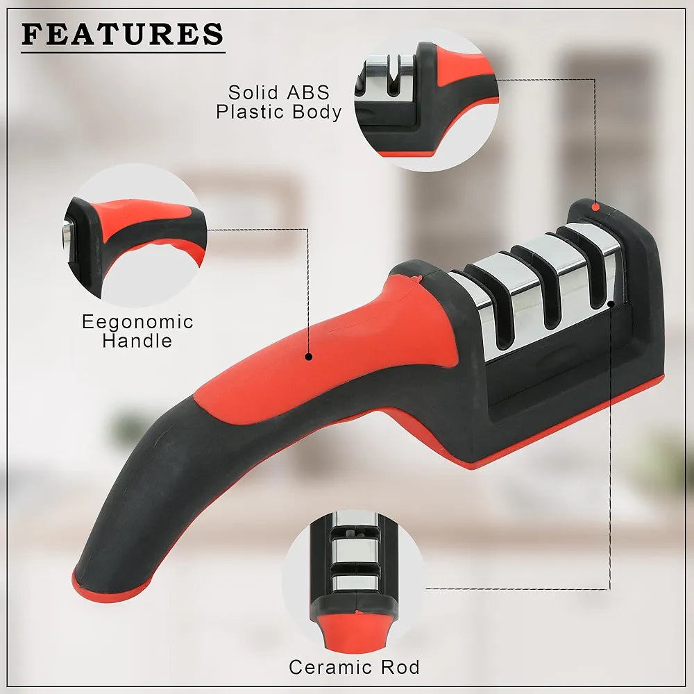 3-Stage Ceramic Heavy Duty Knife Sharpener