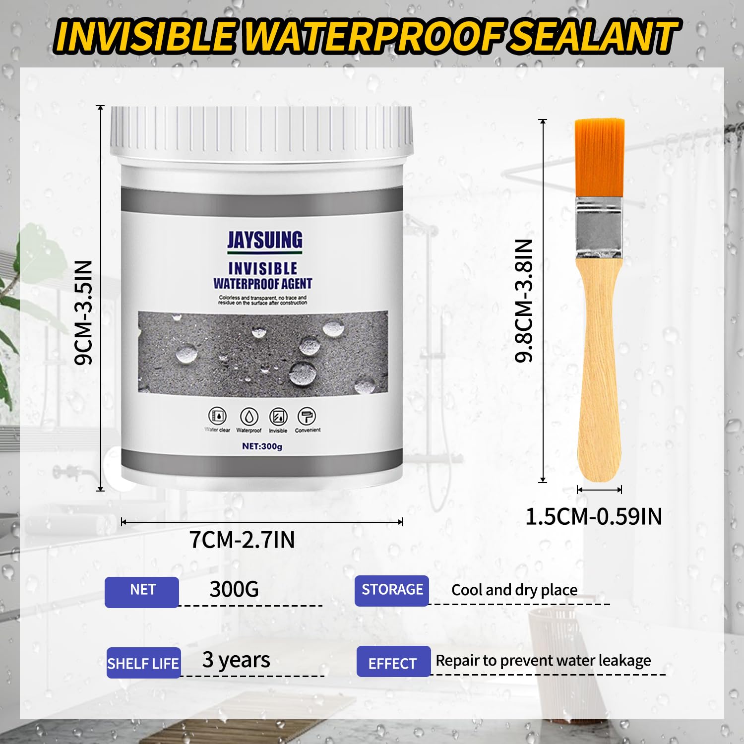 Transparent Waterproof Sealant Glue (300g)