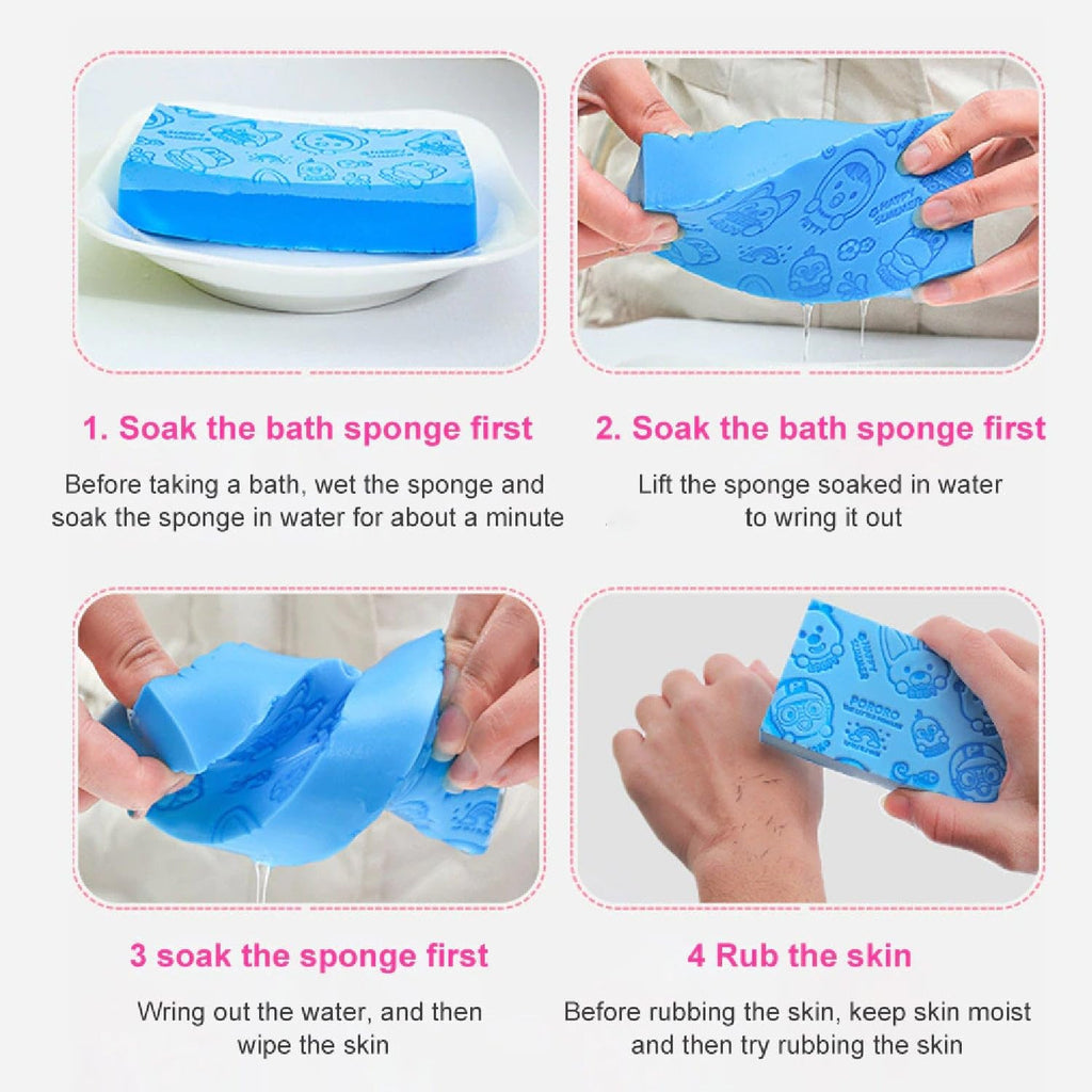 Ultra-soft Bath Scrubber Sponge (Pack of 3)