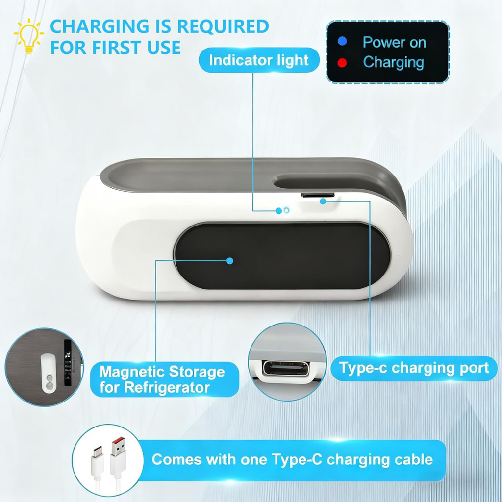 2-in-1 Mini Bag Sealer – USB Rechargeable & Long Lasting Battery