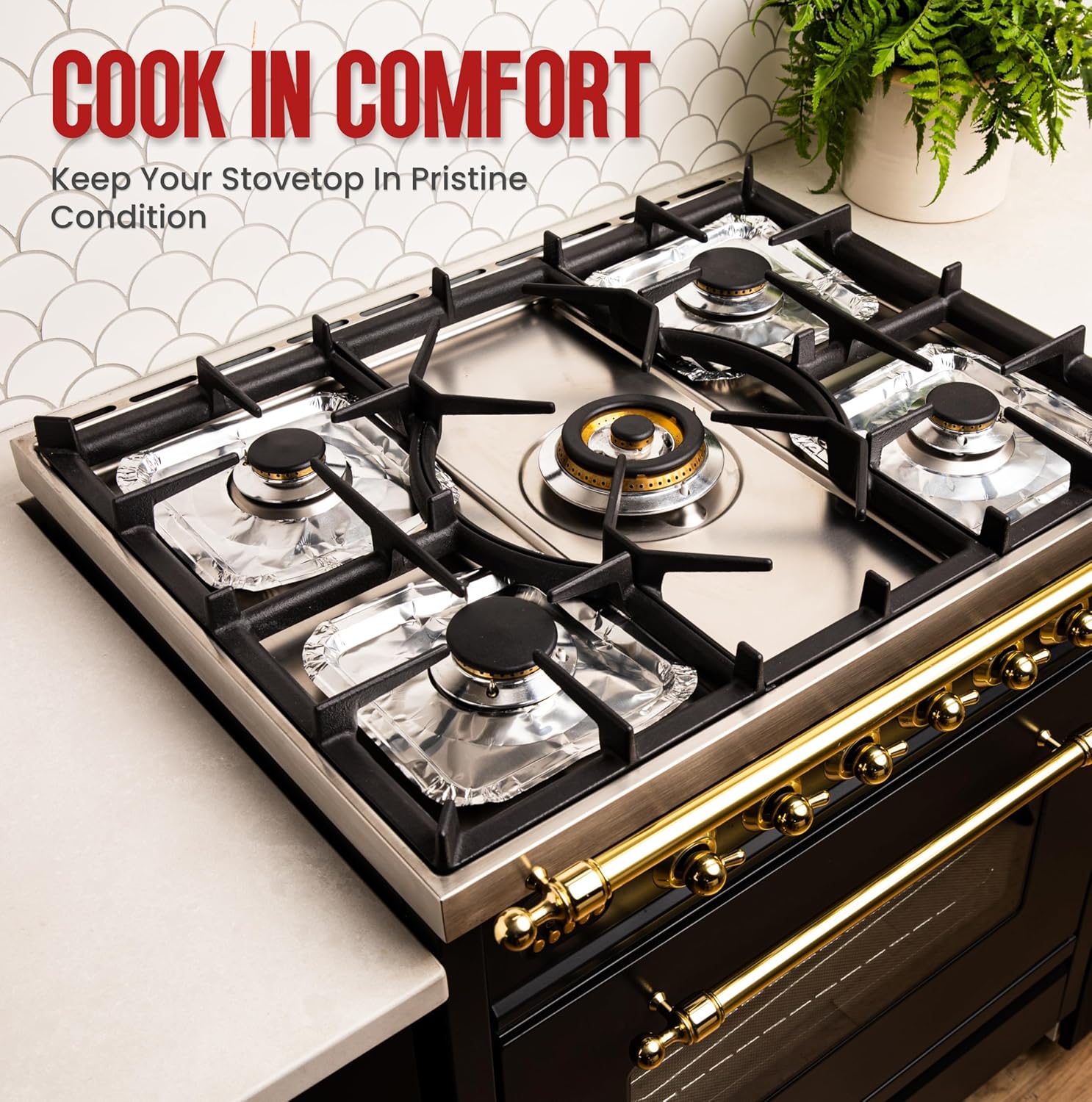 Aluminium Gas Stove Burner Liners (10pcs)