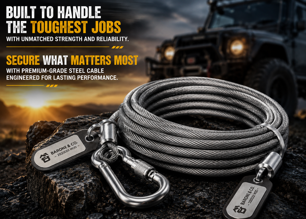 Heavy-Duty Stainless Steel Wire Rope Cable