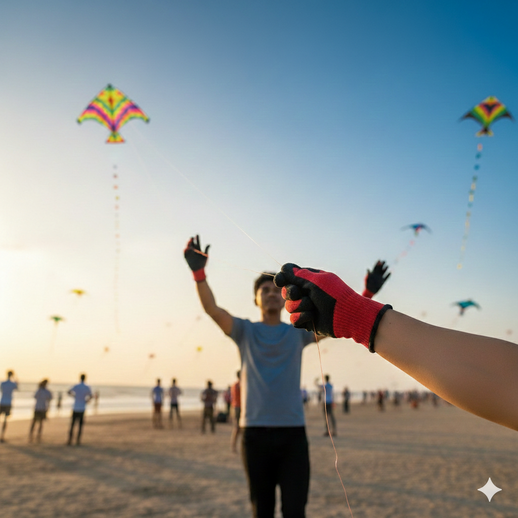 Kite Flying Safety Gloves