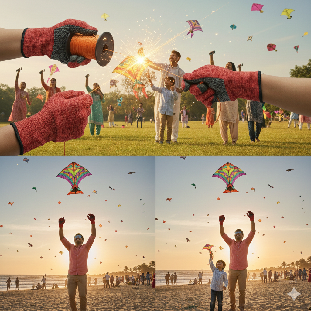 Kite Flying Safety Gloves