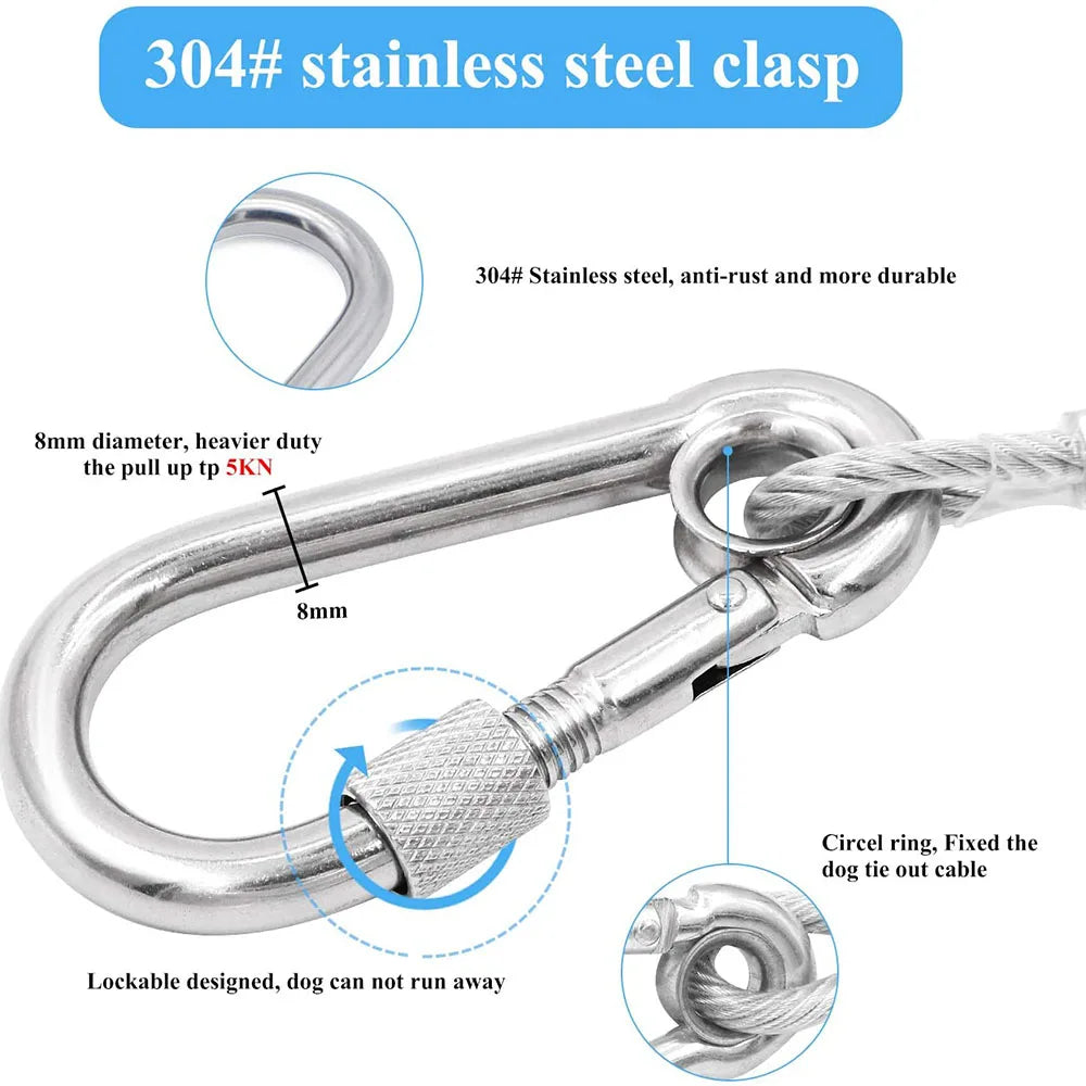 Stainless Steel Wire Rope (15 FOOT)