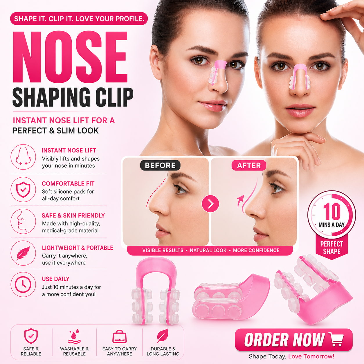 Nose Shaping Clip – Non-Surgical Nose Lifter