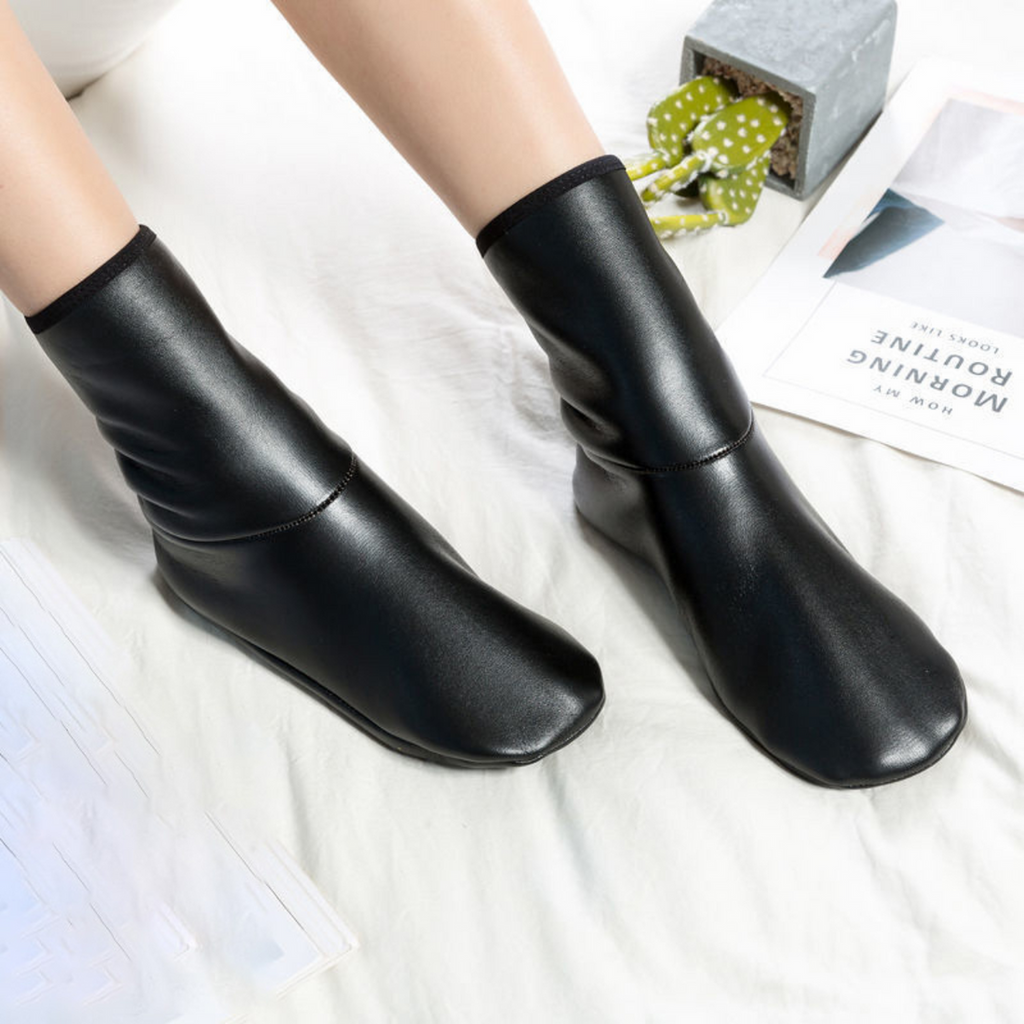 Winter Leather Thermal Socks.Stander Size (Adjustable)