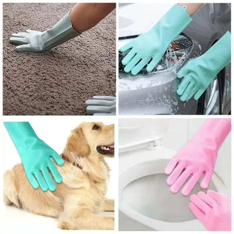 Silicone Cleaning Gloves
