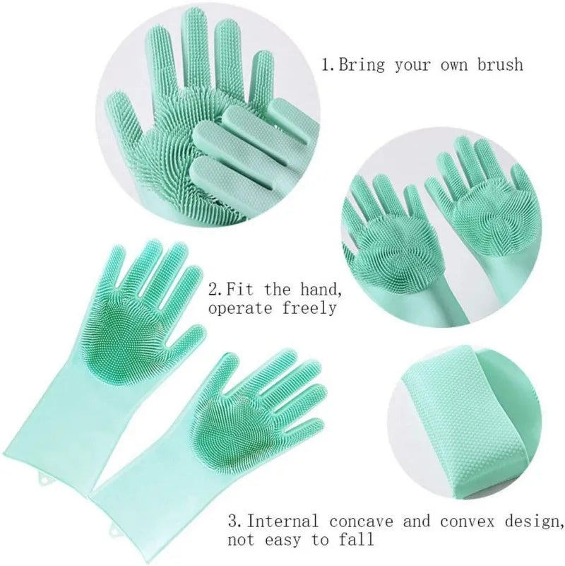 Silicone Cleaning Gloves