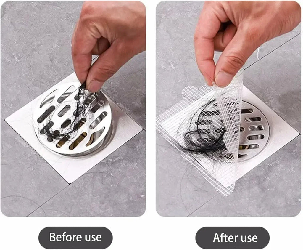 Floor Drain Hair Catcher Sticker 10Pcs
