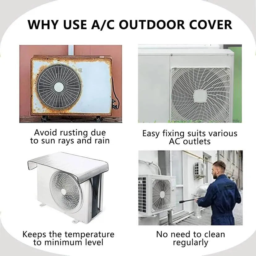 Outdoor AC Cover with Adjustable Straps
