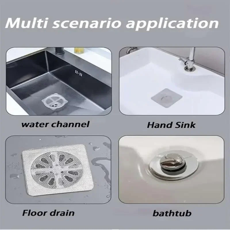 Floor Drain Hair Catcher Sticker 10Pcs