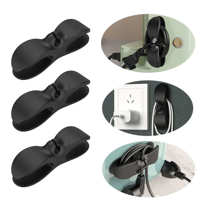 Self-Adhesive Cable Organizer (Pack Of 10)