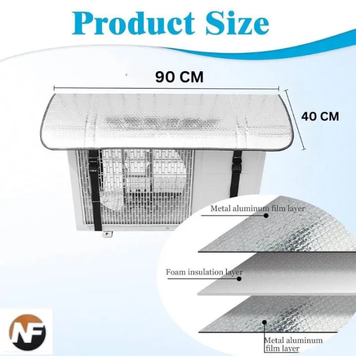 Outdoor AC Cover with Adjustable Straps