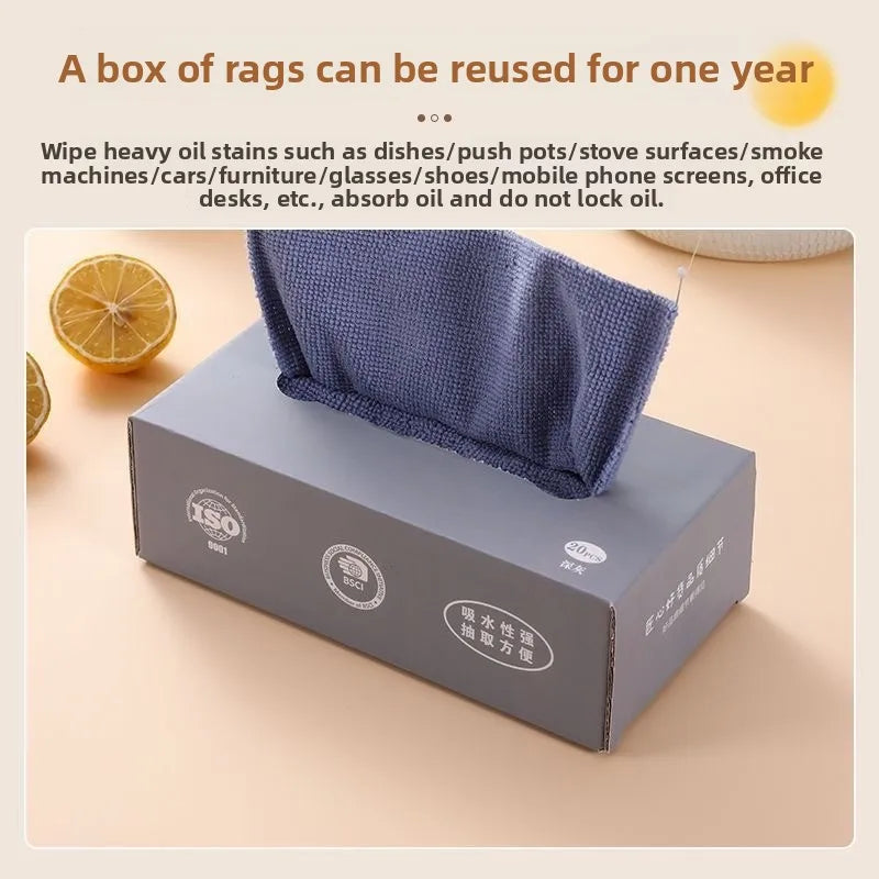 Reusable Microfiber Cleaning Cloth (Pack of 20)