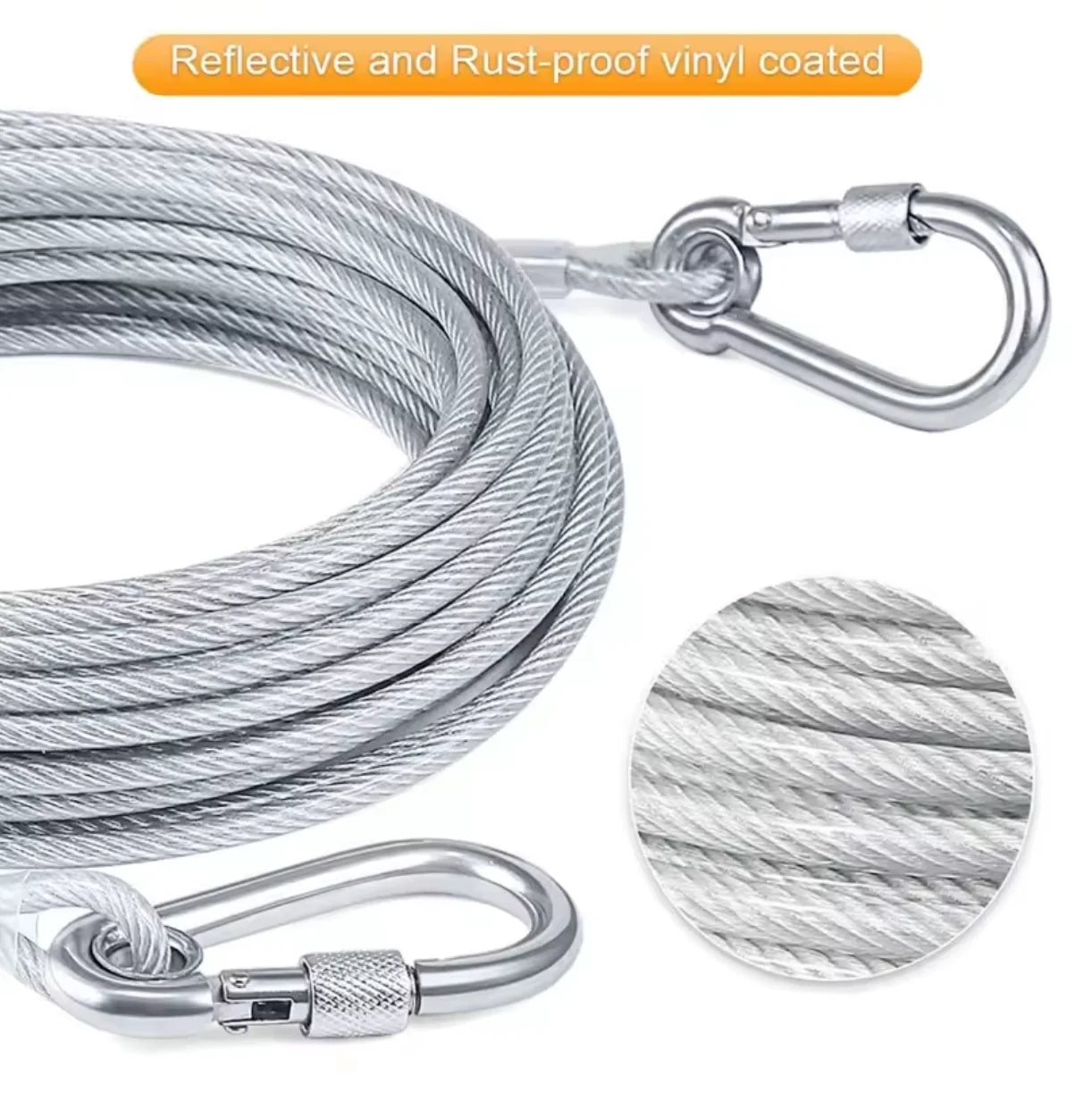 Stainless Steel Wire Rope (15 FOOT)
