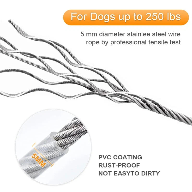 Stainless Steel Wire Rope (15 FOOT)
