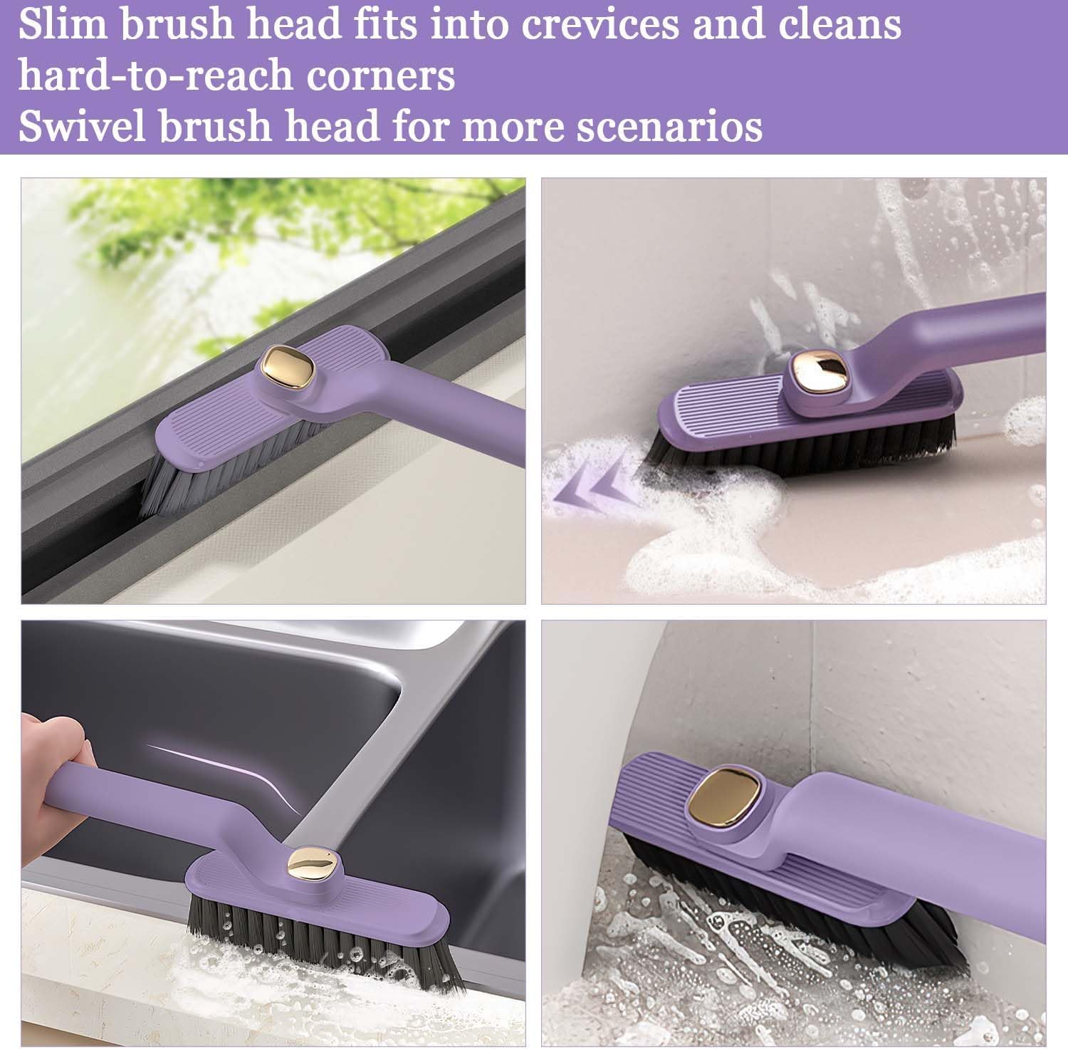 “2-in-1 Multipurpose  rotating cleaning brush”