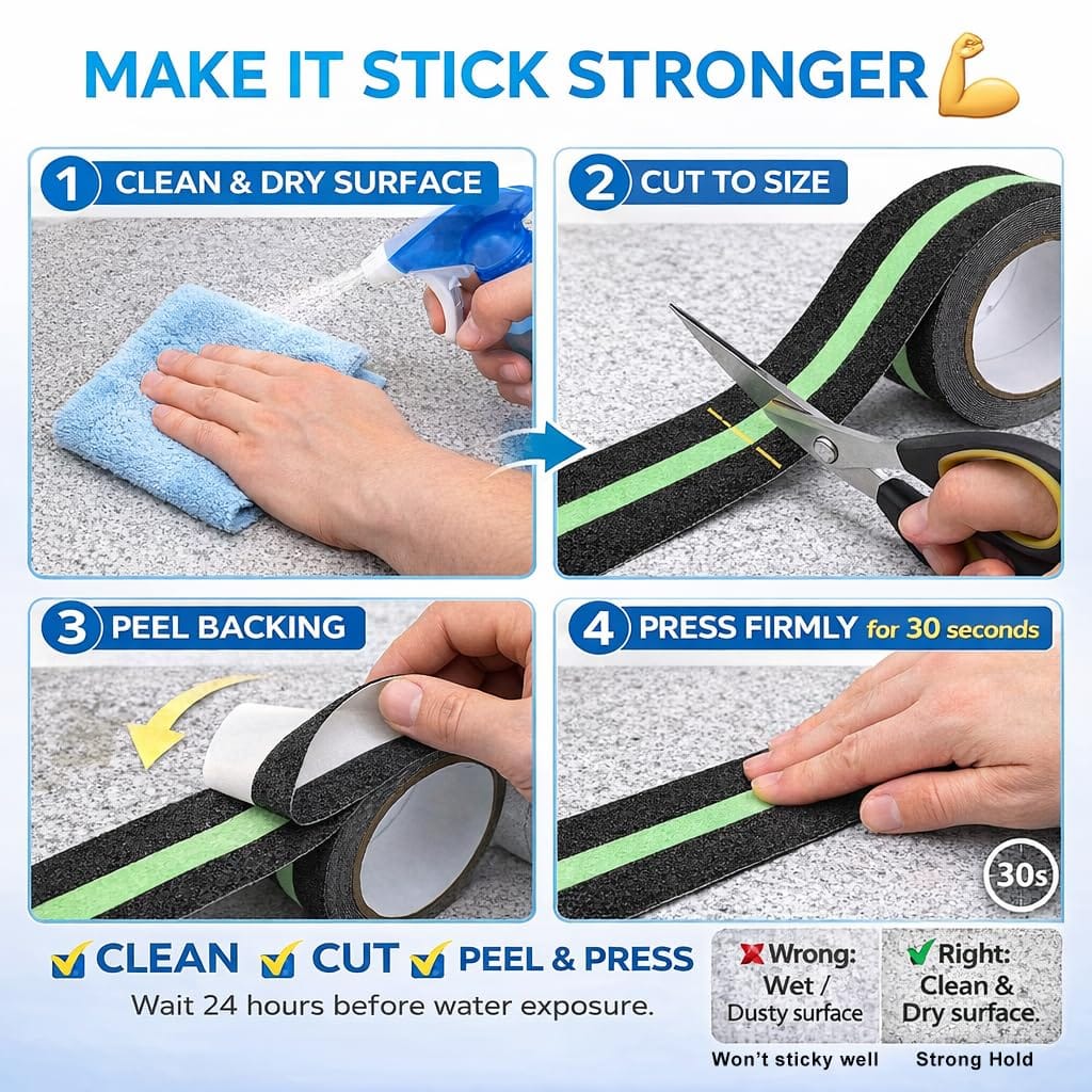Glow in the Dark Anti-Slip Safety Tape
