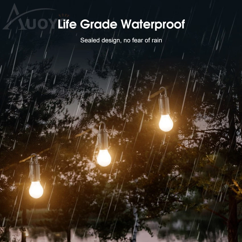 Solar LED Hanging Bulb Light