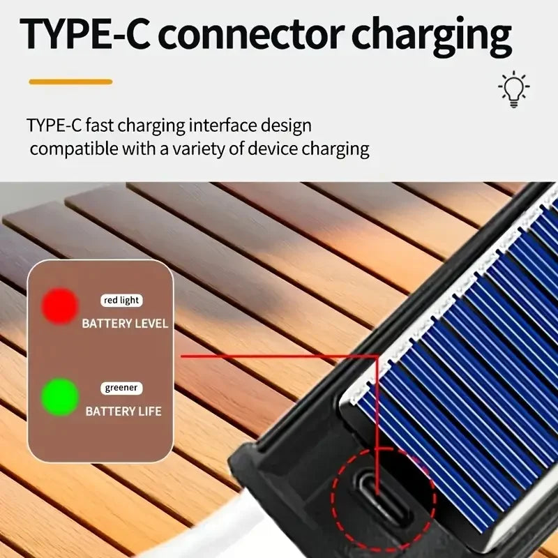 Solar LED Hanging Bulb Light